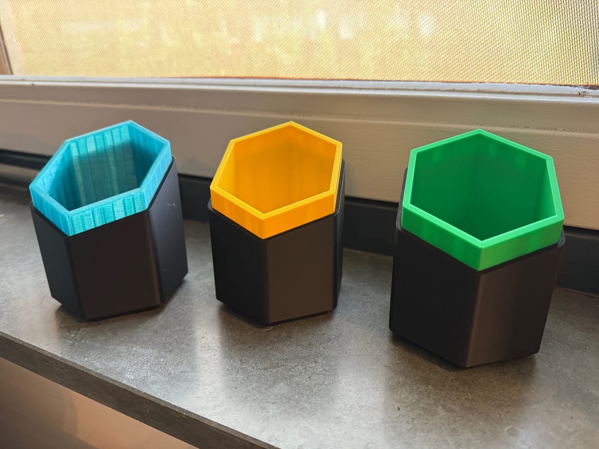 Hexagon Plantenbakjes 3