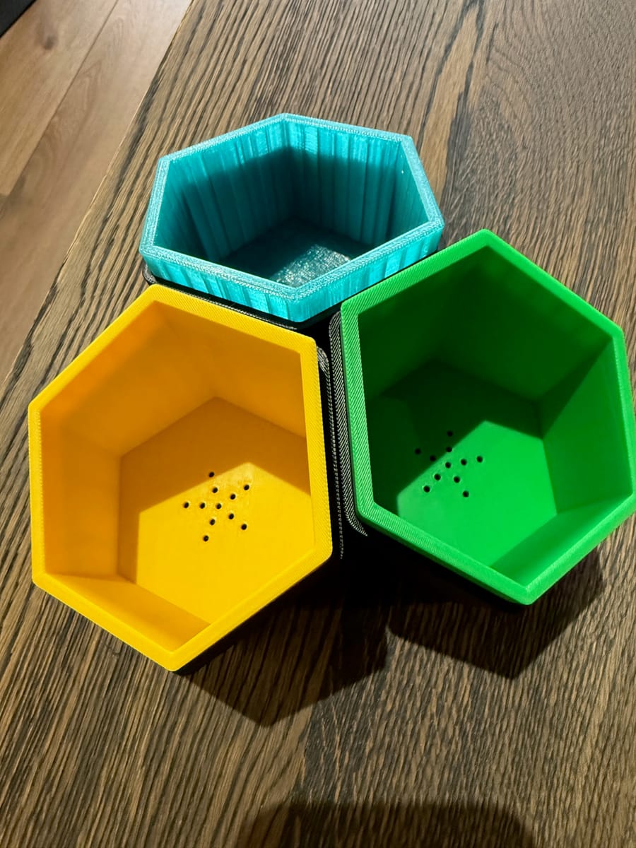 Hexagon Plantenbakjes 4